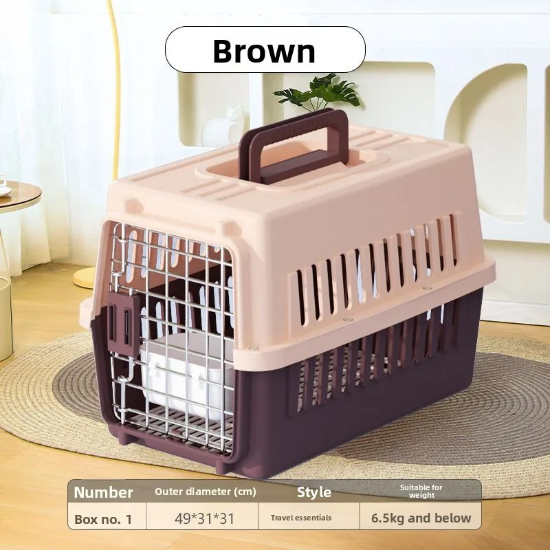 Large, medium, and small pet air boxes, dog and cat cages for outdoor air transportation, and special for cat check-in