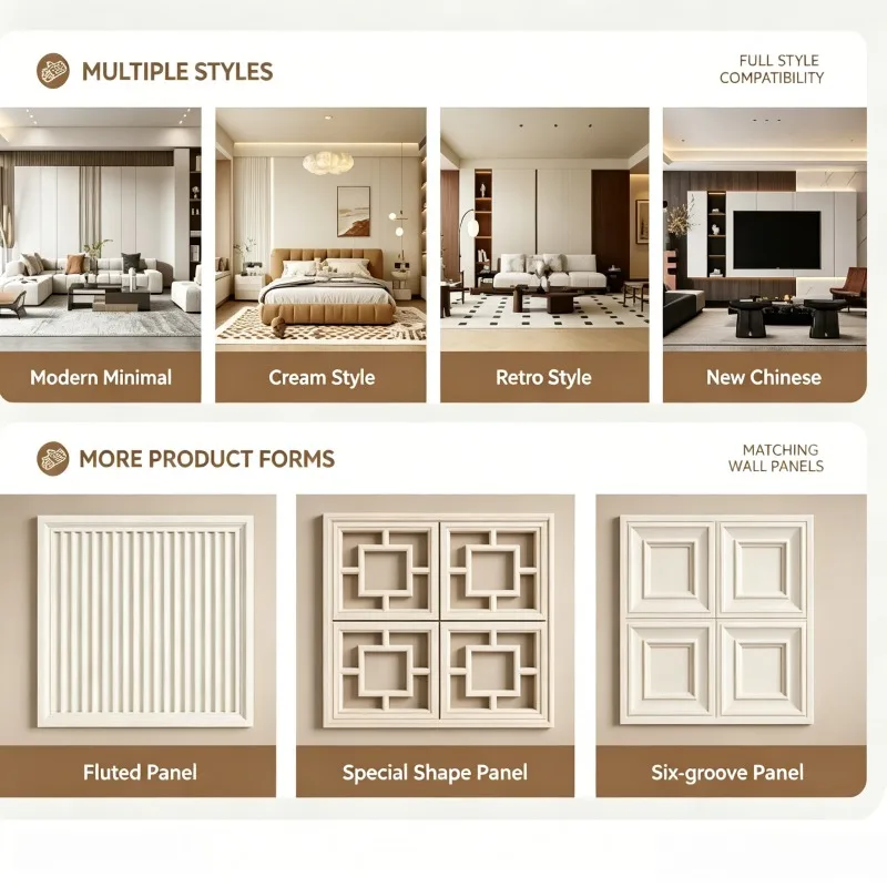 Custom Solid Wood Fluted Slat Panels for Wall & Ceiling Decoration Room Partition & Wall Renovation Graphic Design Solutions