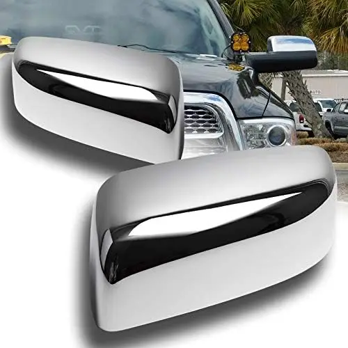

1 Pair of Chrome Side Mirror Upper Top Half Cover for 09-17 Dodge Ram (Do not fit for Towing Mirror / With Turn Signals / )