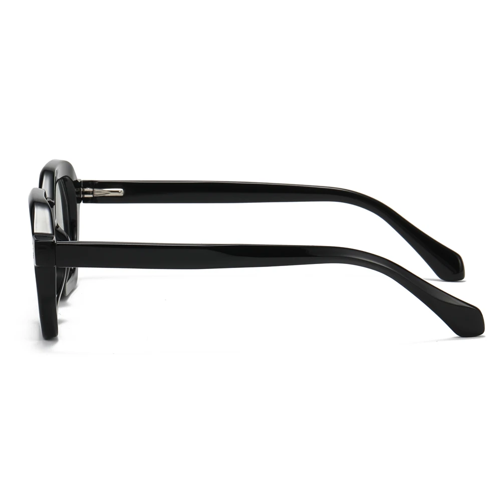 Kachawoo male hexagon glasses blue light filter TR90 acetate black green polygon glasses frame female retro European style