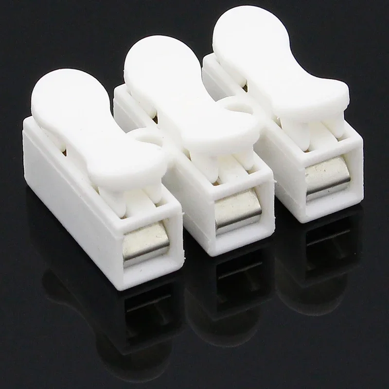 10x3P 2PSpring Connector LED Strip Light Wire Connecting No Welding No Screws Quick Connector cable clamp Terminal Block 2 3 Way