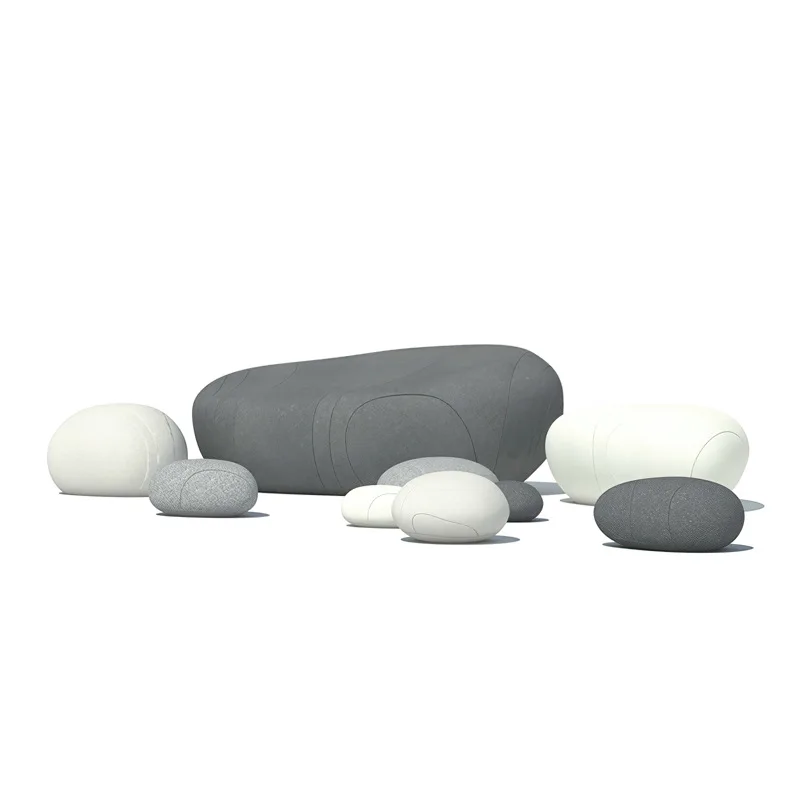 

FRP, leisure chair, shopping mall, creative, soft bag, pebbles, styling, seating interior