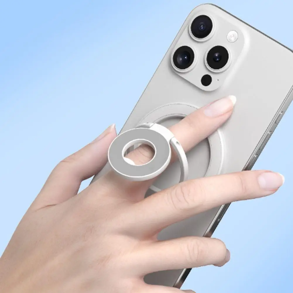 

Двусторонний держатель для телефона MagSafe 2025 года для iPhone серии 17, складной на 360 градусов ° Вращающаяся подставка с сильным магнитом и опорой для пальцев