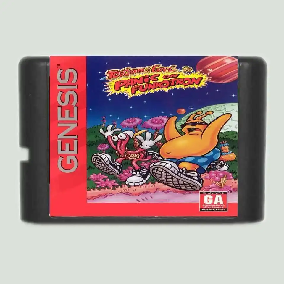 ToeJam & Earl in Panic on Funkotron Region Tarjeta de juego MD de 16 bits gratis para Sega Mega Drive para Genesis