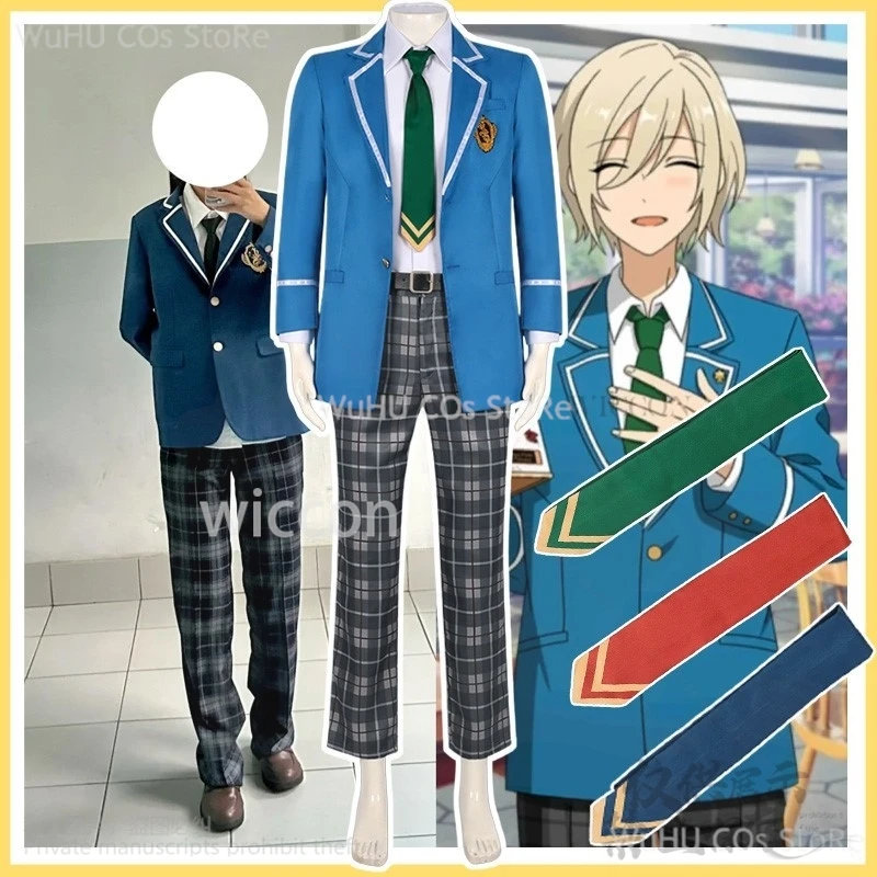 Game Ensemble Stars Cosplay Knights Fine DK School Uniform Coat Pants 3 Colors Tie For Man Halloween Christmas