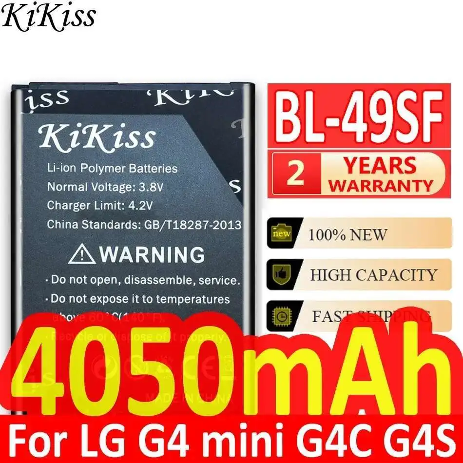 

Mobile Phone Battery 4050Mah Stable BL-49SF Durable For LG G4 Mini G4C G4S H735T H525N G4mini Beat BL 49SF