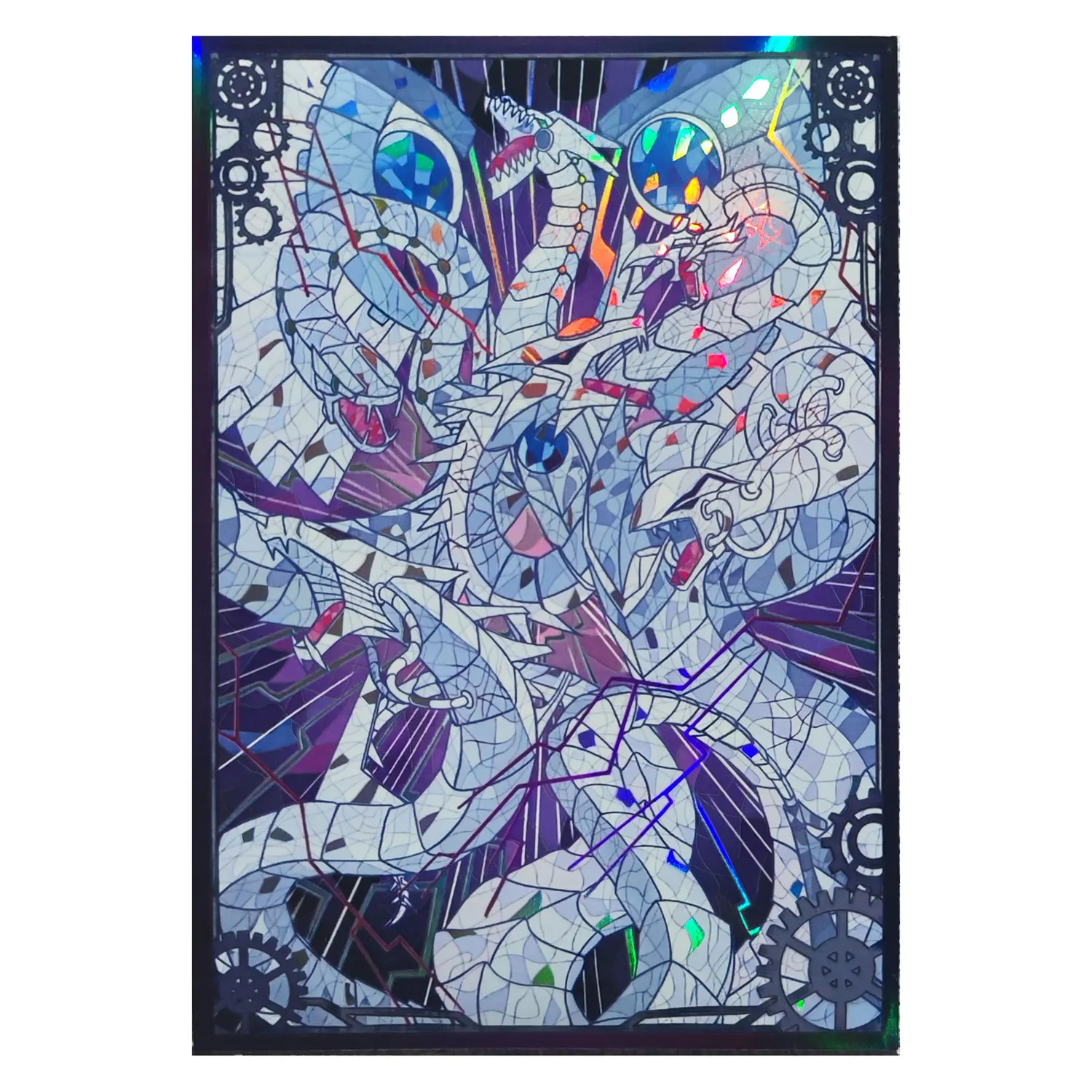 

63x90mm 60PCS Holographic Card Sleeves YUGIOH Card Sleeves Illustration Anime Protector Card Cover for Board Games Trading Cards
