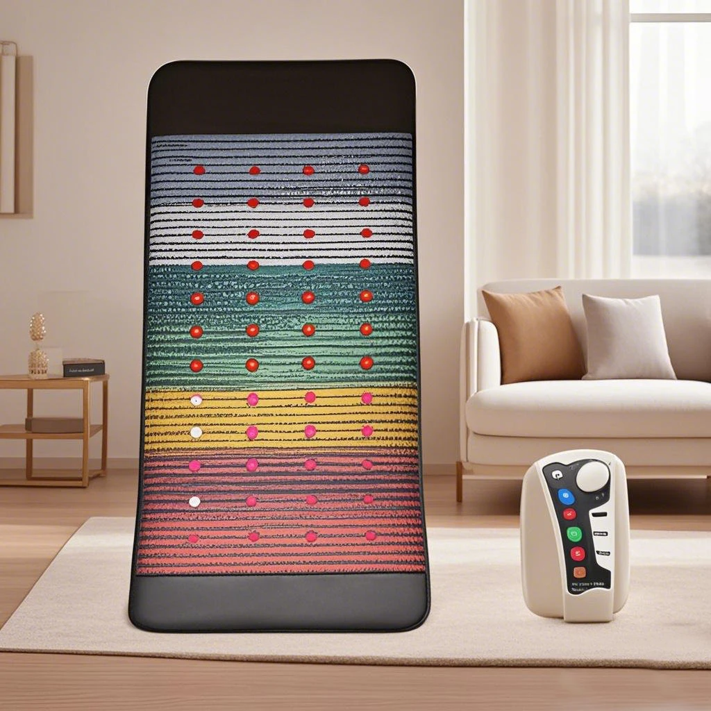 

PEMF Natural Crystal Mineral Massage Mattress Heated Cushion 190CM Photon Red Light Therapy Relieves Back Pain