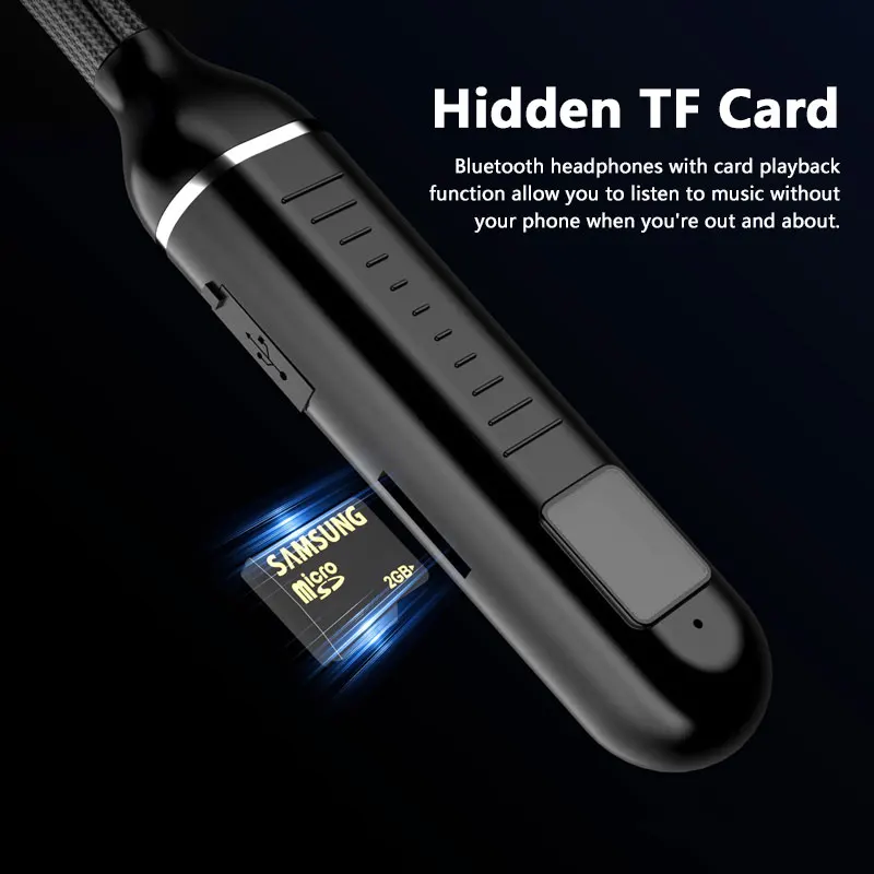 Neck-mounted Bluetooth Headphones Bluetooth 5.4 Low-latency For Gaming And Music Dual-mode Card Slot TF Card Headphones NEW view 4