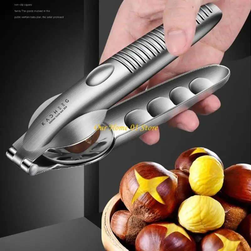 M4YC Chestnut Clip Metal Nut Opener Plier Multifunction Chestnut Opener Portable