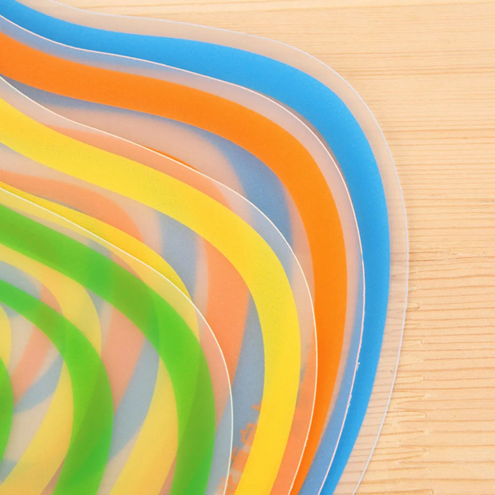 

4Pcs Non-Slip Kitchen Cutting Board Resin Frosted Small Size Random Color Flexible Chopping Boards Food Transfer Mat for Picnic