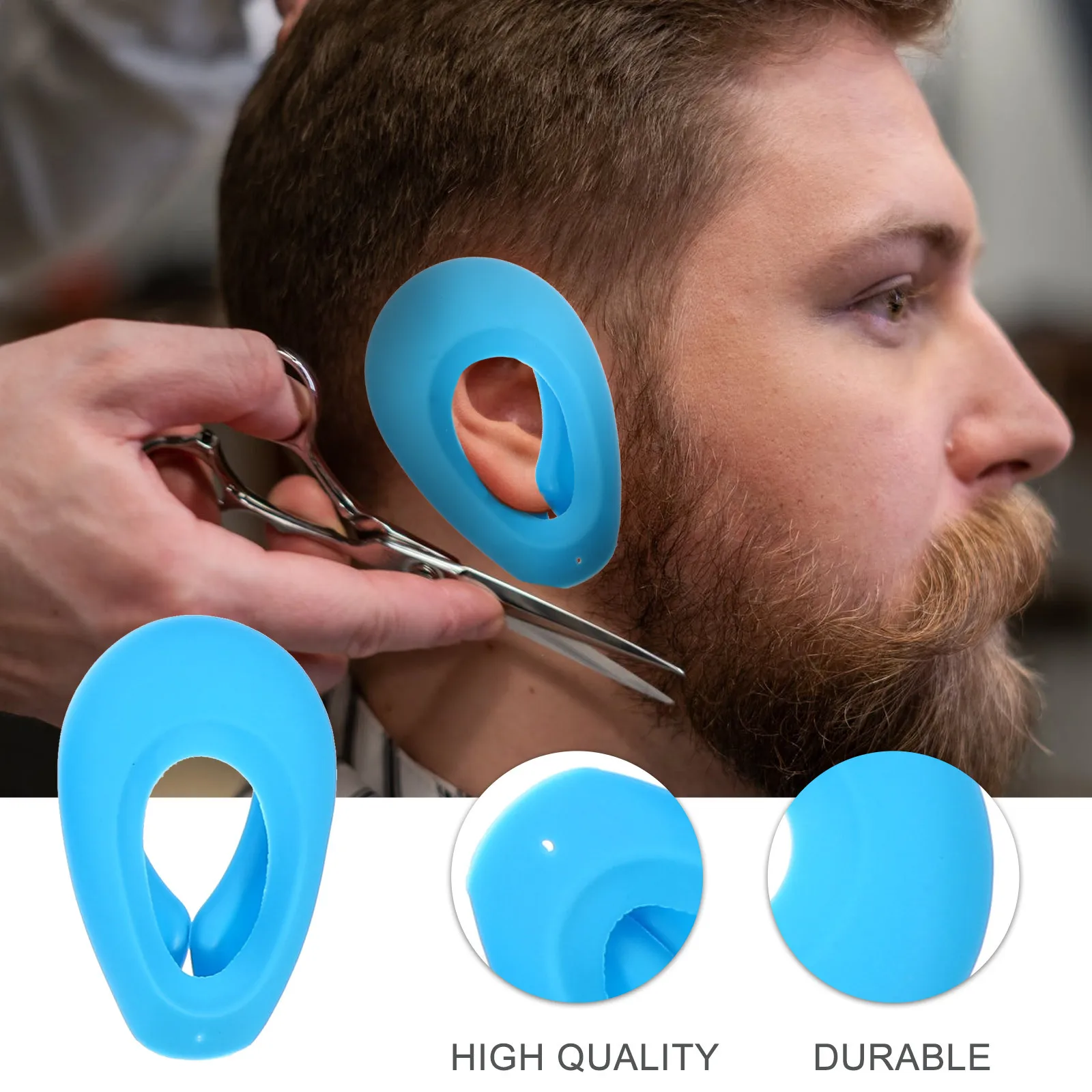 

Hair Dye Cover Silicone Reusable Earmuff For Hair Coloring Bathing Treatment Ear Protection Accessory Hairdressing Dye Ear