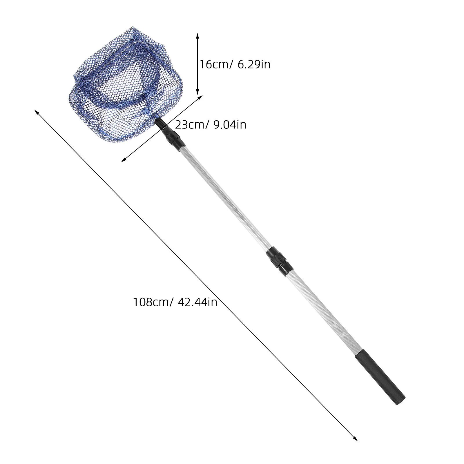 Manico telescopico retrattile per ping pong di grande capacità Collettore di tennis portatile Catcher sportivo regolabile per esterni in acciaio inossidabile