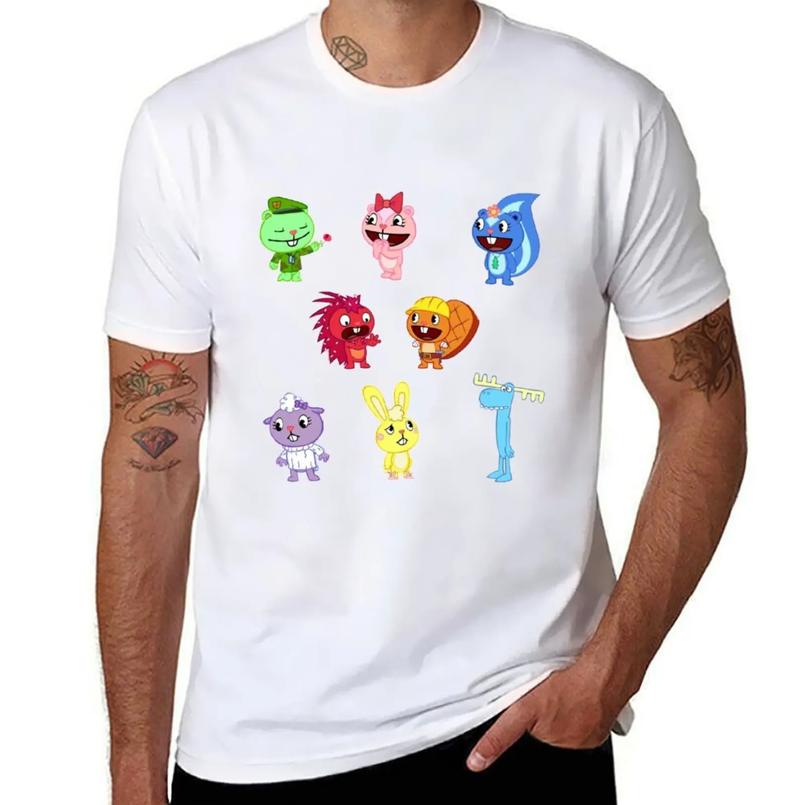 

Happy Tree Friends T-Shirt men t shirt cotton 100% essential t shirt T-Shirt