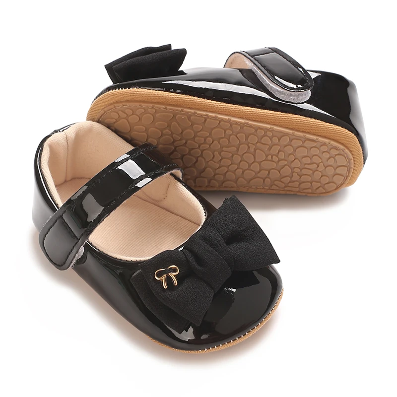 Spring And Autumn Baby Princess Shoes Butterfly Bow Baby Shoes Soft Soled Sneakers Female Baby Outing Flat Shoes