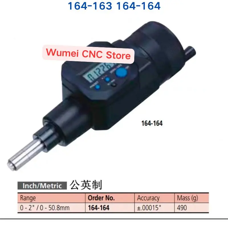 brand new Original 164-163 164-164 range 0-50mm/2inch digital Micrometer Heads spot