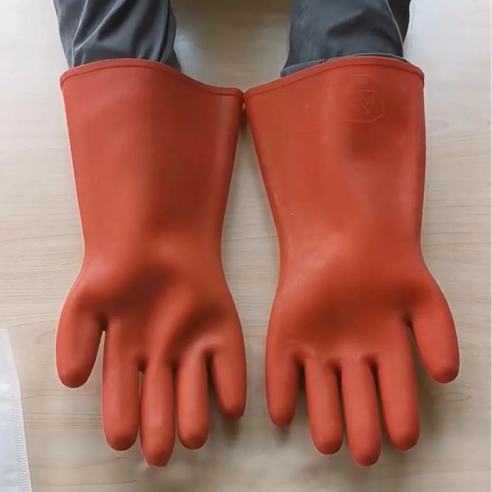 Functional 5KV Rubber Insulating Gloves Providing Comprehensive Coverage Against Voltage Exposure at For Worksites