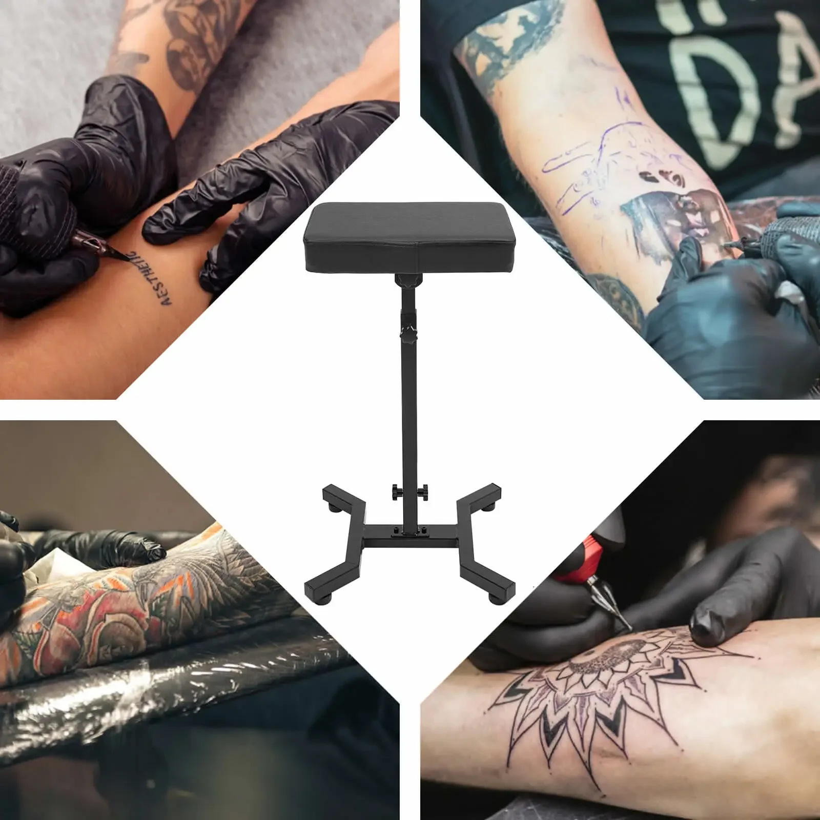 In hoogte verstelbare tattoo-armleuningstandaard – armleuning van 70–99 cm voor studio en spa