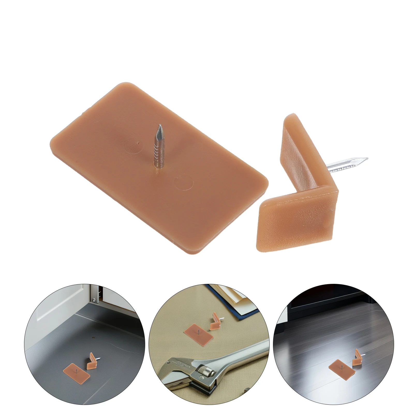 

20 PCS Drawer Aids Slides Glides Bottom Mount Stops Stoppers Slider Cabinet Chair Iron Replacement