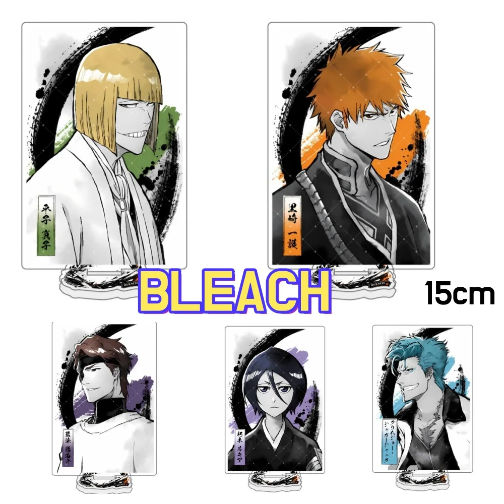 NEW BLEACH Shinigami 15cm Acrylic Stand Key Chain Anime Ichigo Kurosaki Collection Table Decoration Pendant