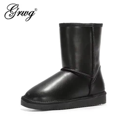 High Quality Genuine Cowhide Leather Australia Classic Snow Boots Women Boots Warm Winter Shoes For Women