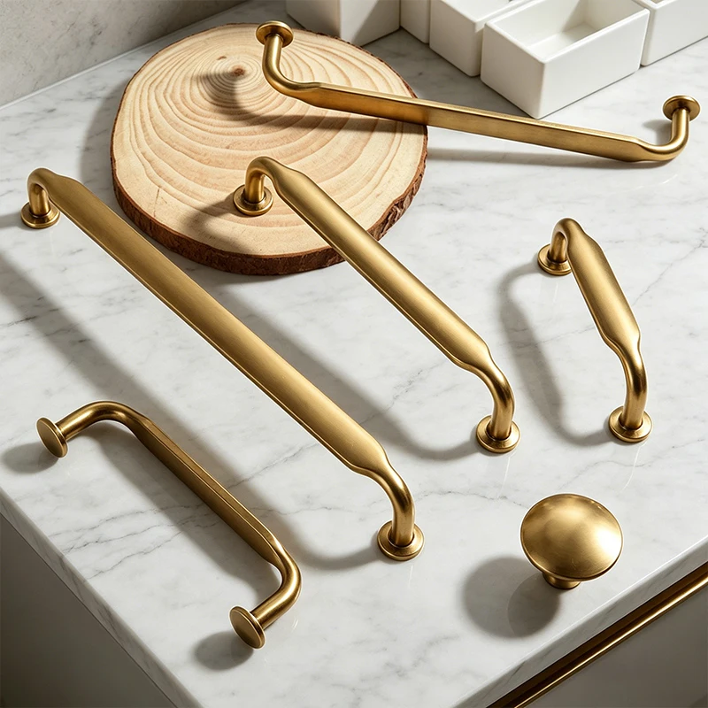 American Style Modern Simple Cabinet Pulls, Zinc Alloy Vintage Wardrobe Door Handles, Antique Single Hole Drawer Knobs