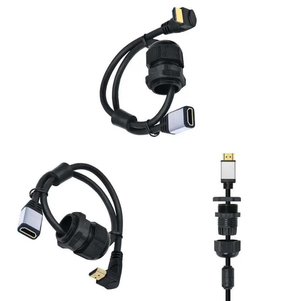 

R53C Video Extension Adapter Cable With Flush Mount Waterproof For 4K Video Device
