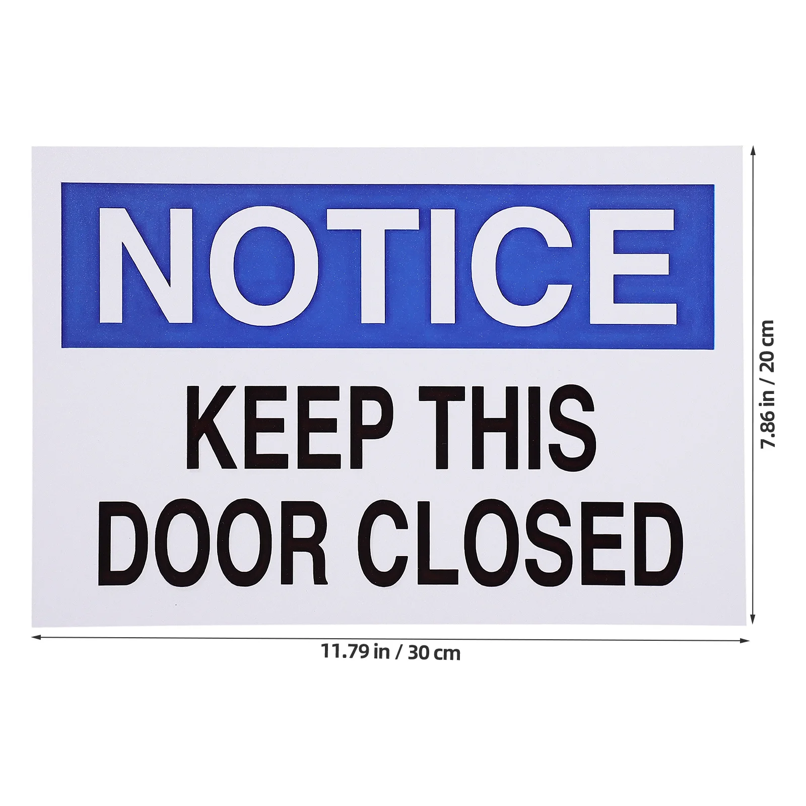 Keep Door Closed Sign Aluminum Plate Durable Closure Notice For Store Office Door Use Closed Signs For Counter Safety Sign