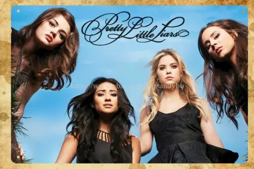 Pretty Little Liars Metallschild aus Blech, Dekorationsideen für das Wohnzimmer