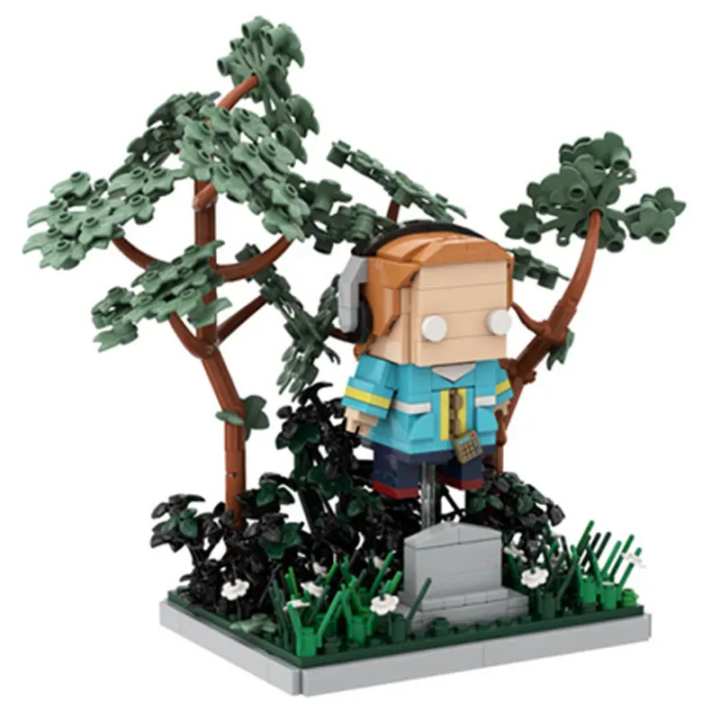 MOC TV Strangered Max Graveyard Scene Bricks Set Will Awakens Scene Adult Building Blocks Kid Toy Gift