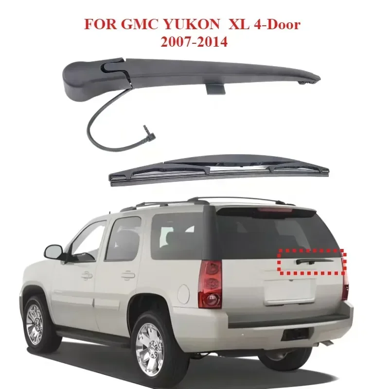 Rear Wiper Arm  Back Windshield Wiper Arm & Blade #15277756 For GMC YUKON  XL 4-Door 2007-2014 Replacement Window Brush Kits