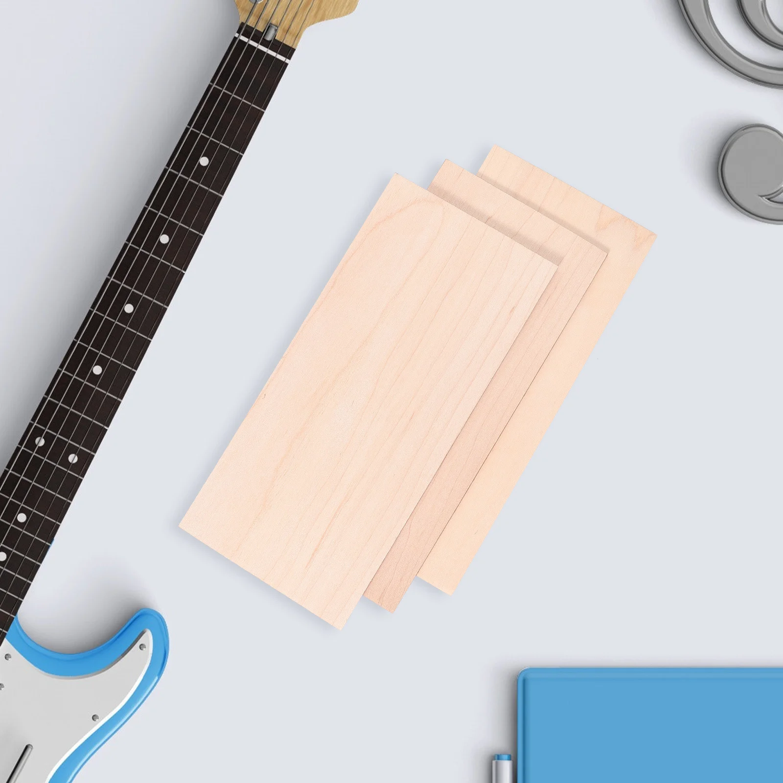 

3Pcs Maple Guitar Head Veneer Replacement Lightweight Compact Sheets Electric Guitar Repair Supplies Luthiers Gift