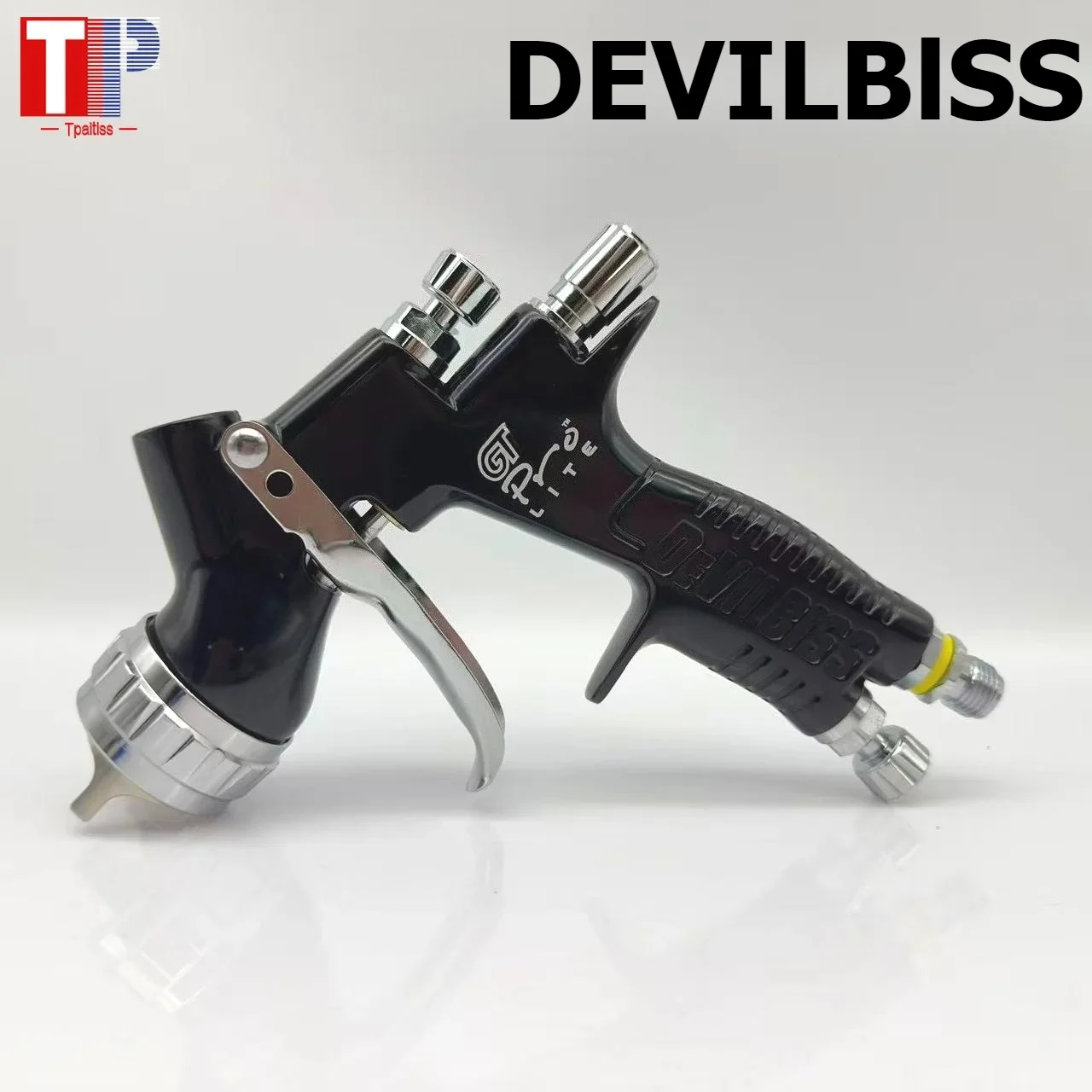 

GTl Pro Car Lite Paint Spray Gun TE20/T110 1.3/1.8mm Nozzle Paint Gun Water Based Air Spray Gun Airbrush for DEVILBlS
