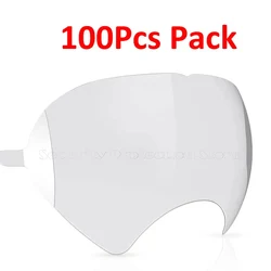 Tampa protetora do respirador, Peel Off Lens Cover, Compatível para 3M 6885, 6000, 6700, 6800, 6900 Series, 100 Pcs, 50 Pcs, 30 Pcs, 20 Pcs, 10 Pcs, 5 PCes