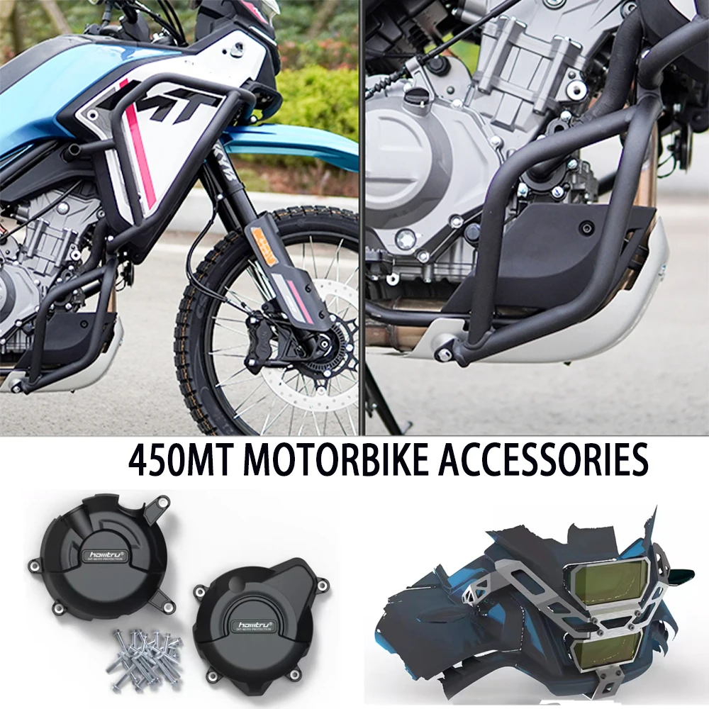 

for CFMOTO 450MT Bumper 450 MT Motorcycle Frame Protection Guard Accessories for cf moto MT450 MT 450 2024 Parts