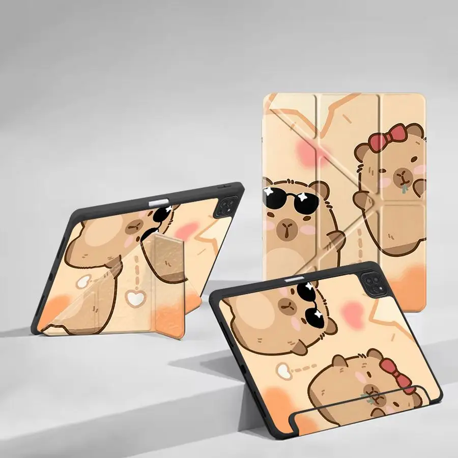 Holder Cover Tablet Case For iPad Pro 11th 10th 9th 8th 7th 12.9inch Mini 6 7 Air 4 5 M3 M2 1 2 M4 11inch Pro 2025 Cartoon