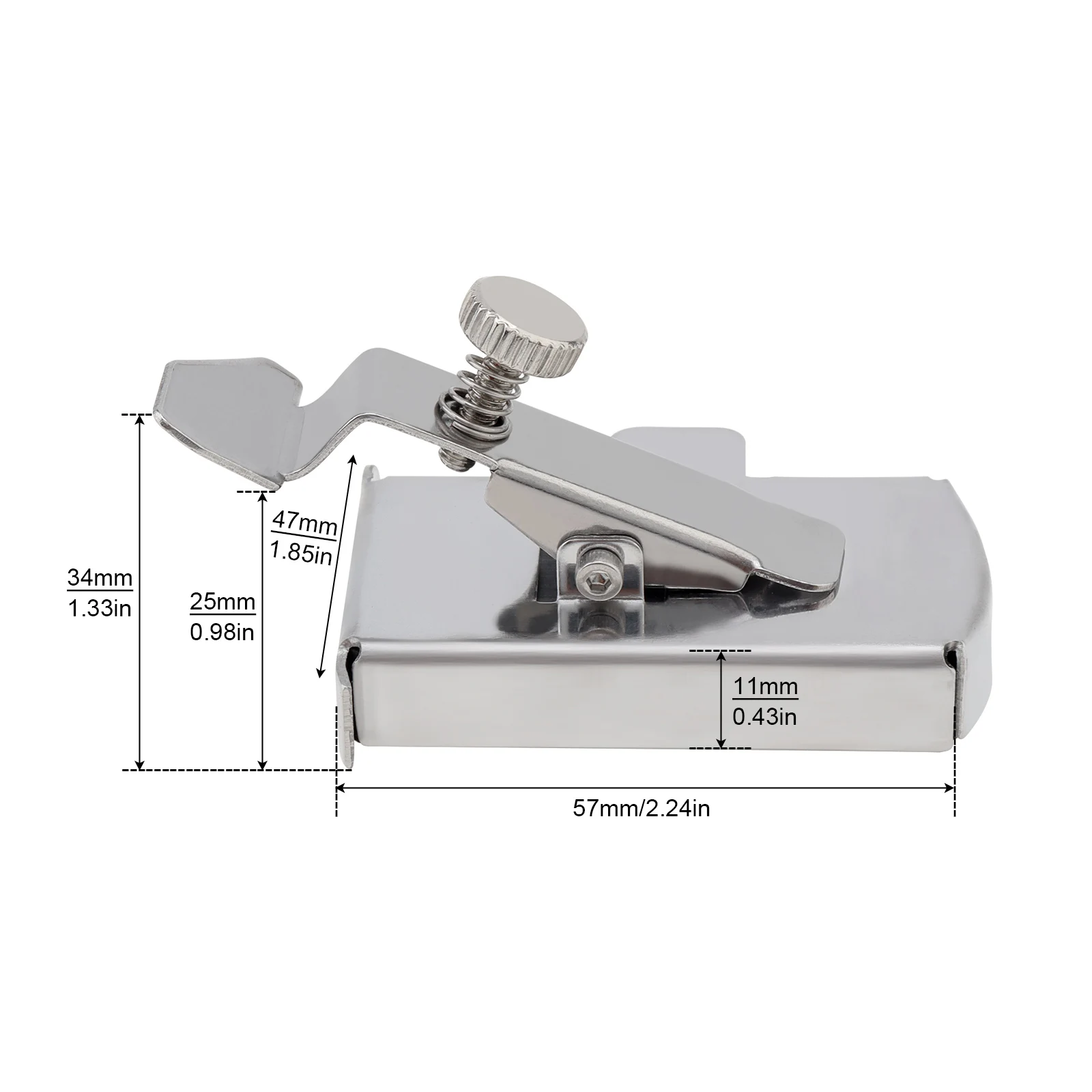 Magnetic Sewing Guide for Walking Foot Sewing Machine Accessories with Clip Multifunctional Stainless Steel Ruler Seam  Guide