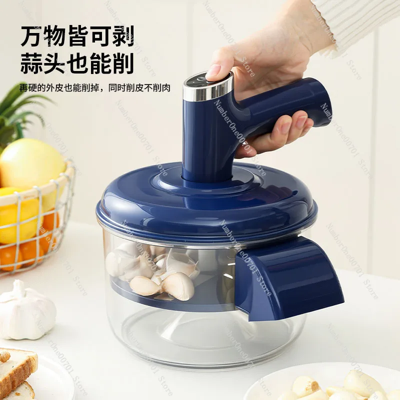 Trending 2-in-1 Electric Fruit Peeler & Egg Whisk, Grape Peeler Machine, Household Fruit & Vegetable Peeling Tool