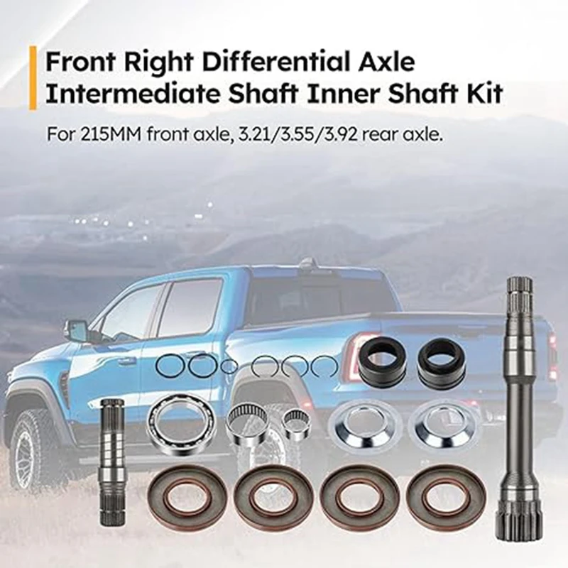 Front Right Intermediate Shaft Inner Shaft Kit For Dodge Ram 1500 3.0L 4.7L 68257420AF 68257421AF 68257422AF 722N695BK