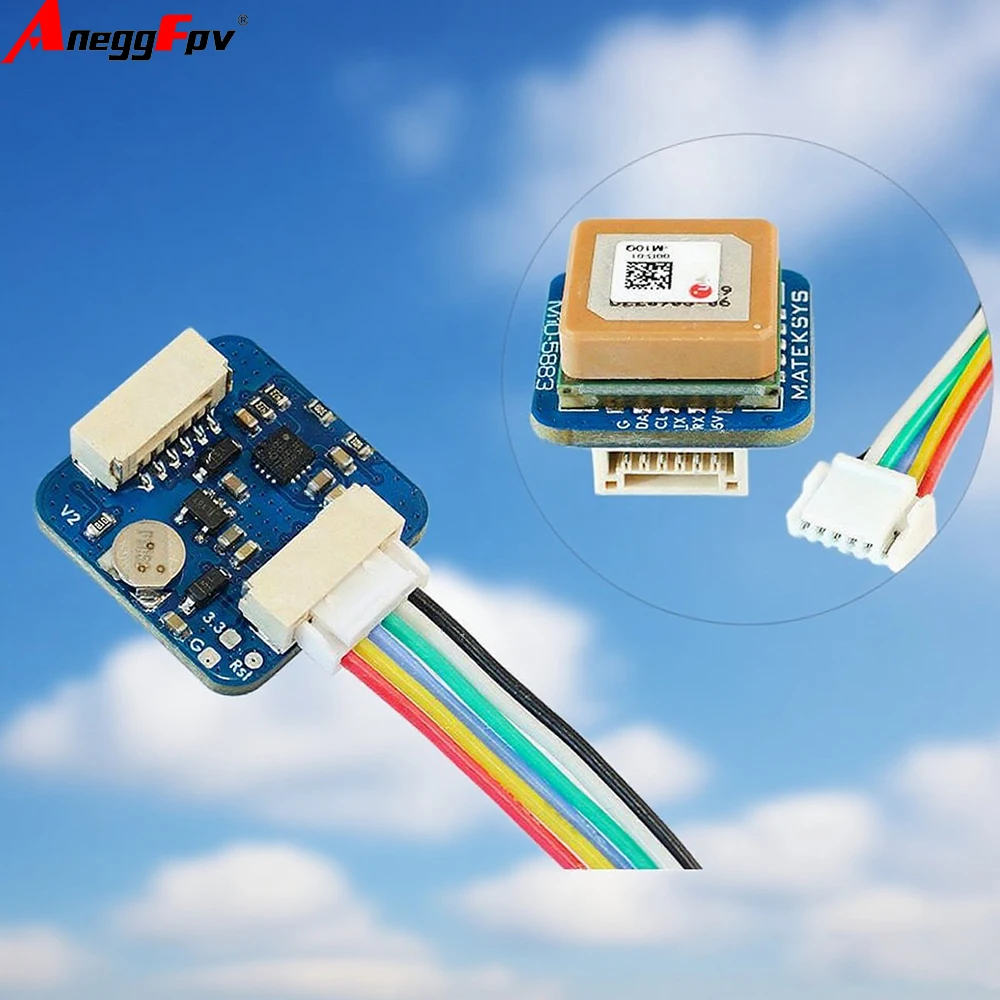 

Matek Systems M10Q-5883 72 Channel SAM-M10Q GPS & QMC5883L Digital AirSpeed 4~9V With Compass Module For FPV