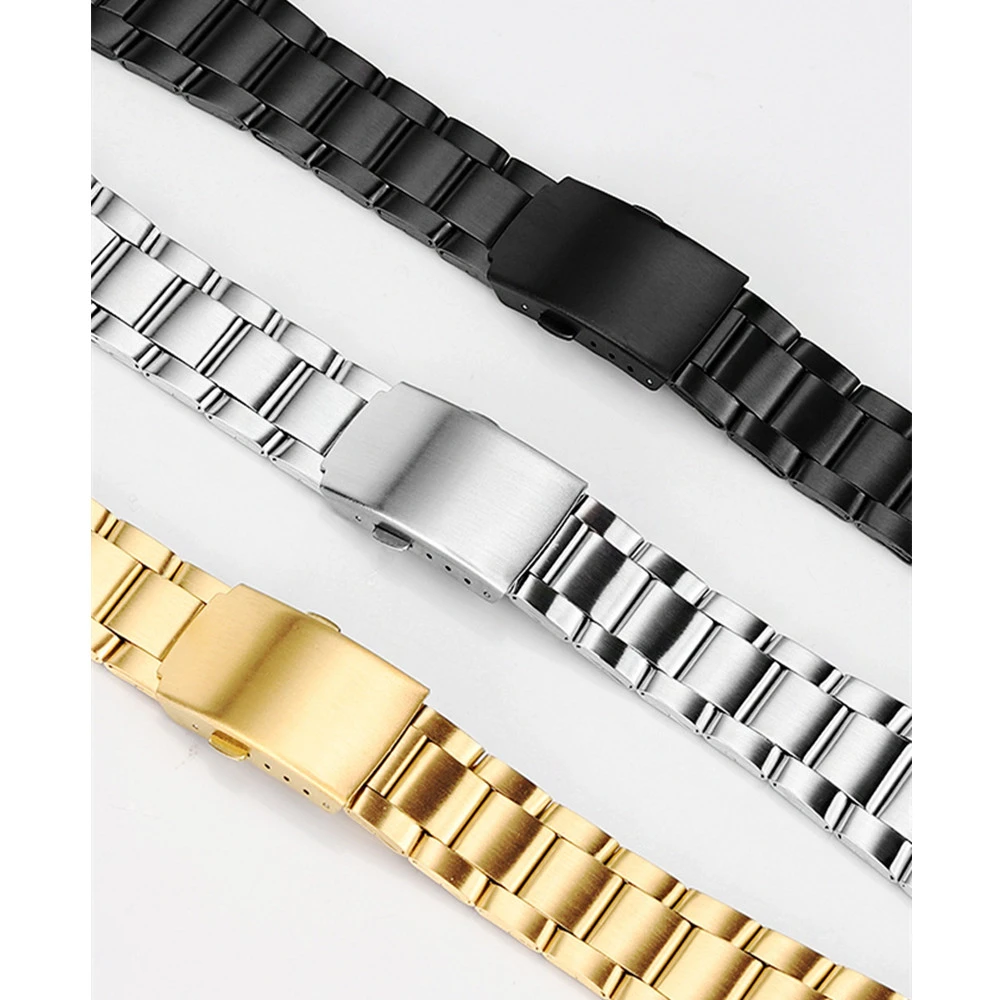 金属バンド小さな正方形 AE1200 1300 1100 A158 168 AQ-230 ストラップスマートウォッチアクセサリー交換リストバンドベルトブレスレット 18