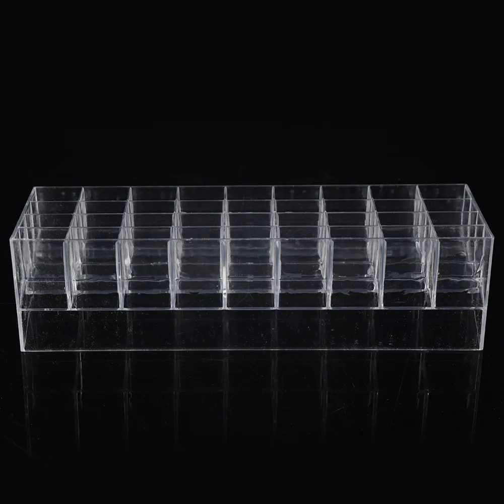 Storage Rack Transparent Acrylic Lipstick Organizer Stair Step Arrangement 36 Grids Cosmetic Organizer Cosmetic Display Box Home