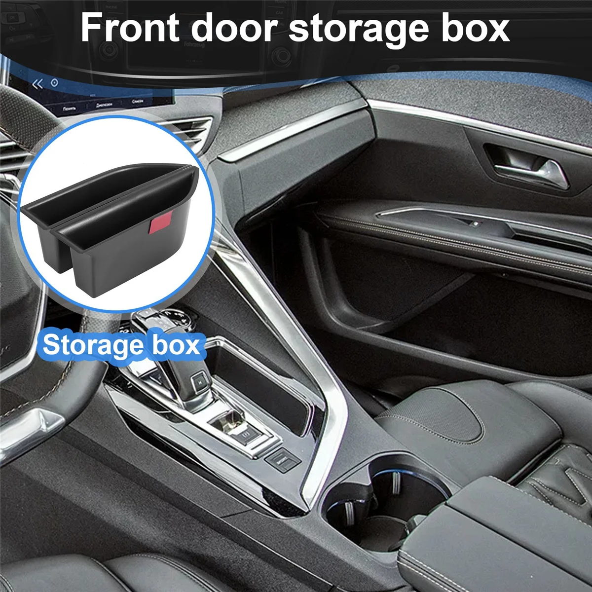 Boîte de Rangement pour Porte Avant de Voiture, Accessoire pour KIT 3008, 3008, 5008, Garniture Intérieure, 2017-2020