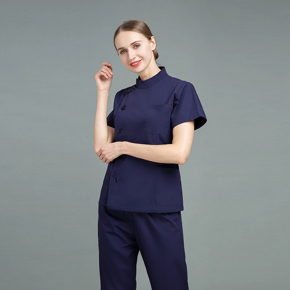 Unisex Pet Grooming Clinic Nursing Clothes Workwear Womens Scrub Sets Tooth Health Check Work Uniform Medical Doctor Suits