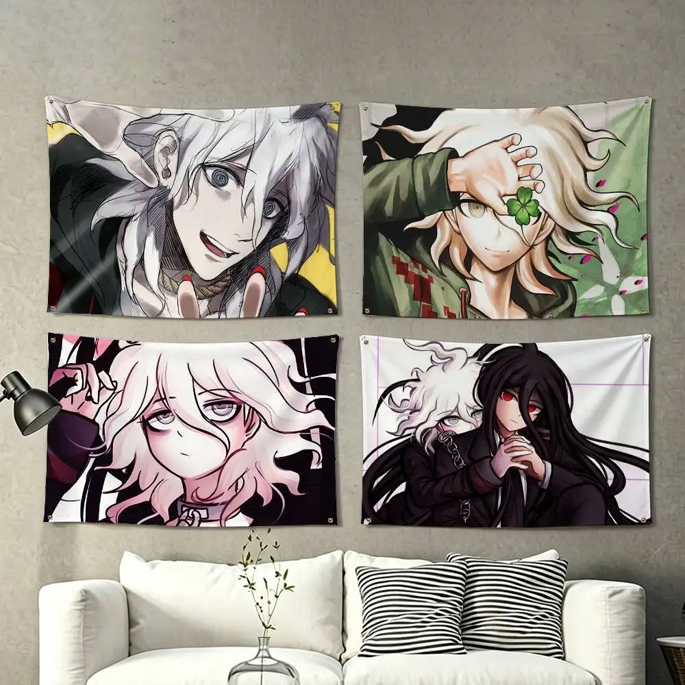 Nagito Komaeda Game Danganronpa  Flags for Bedrooms Home Decor Items Outdoor Decors Garage Decoration Flaga