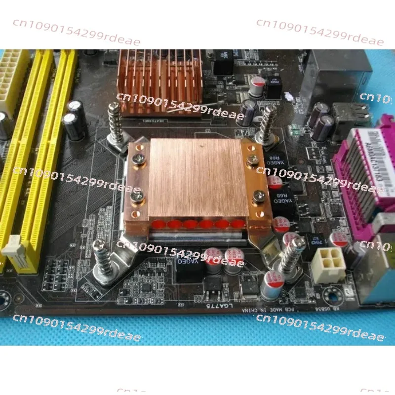 

6-Hole heat pipe splint, heat pipe platen, copper block, can wear 6 heat pipes with a diameter of 6mm