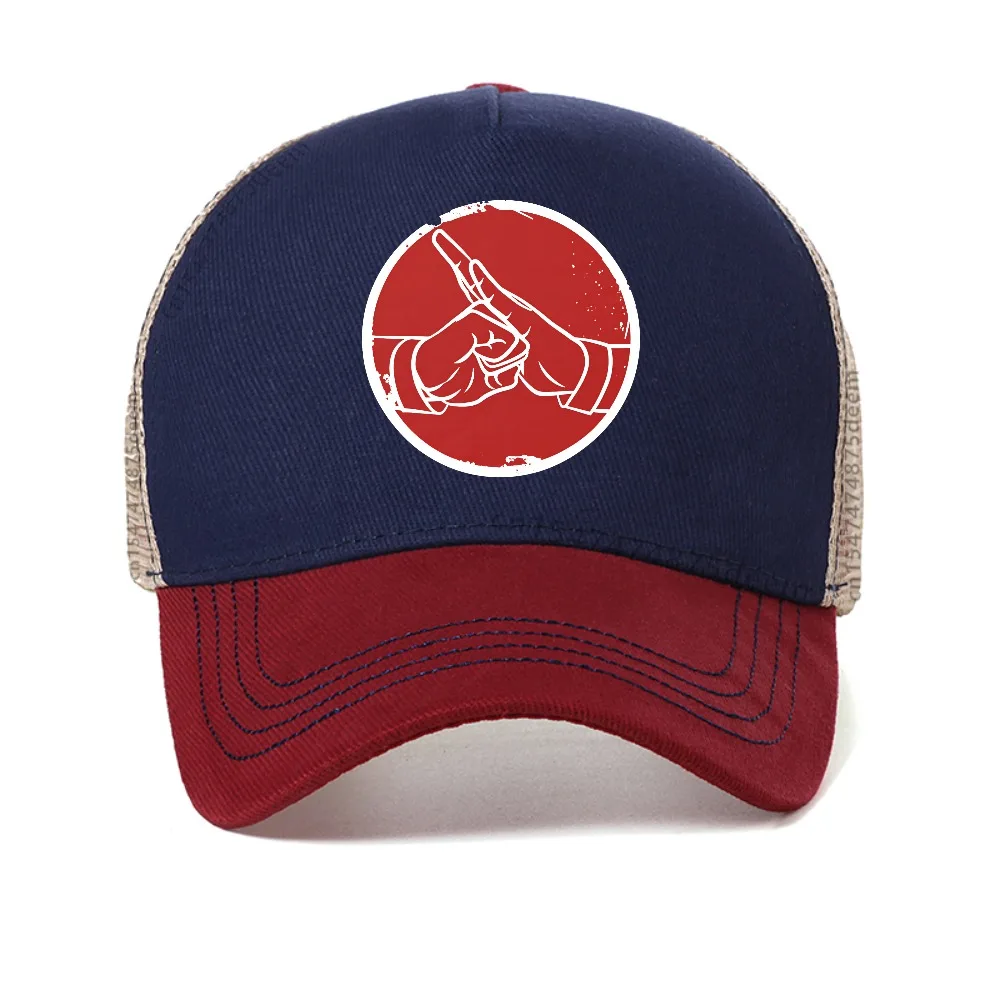 

Kung Fu Martial Art Shaolin Monk Hand Salute mesh baseball cap Casual Fashion Harajuku Man women Breathable sun hat Snapback hat