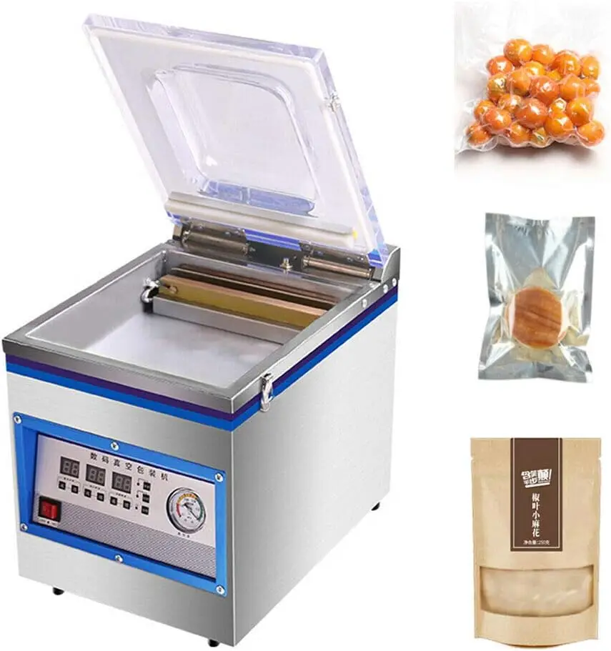 360W Automatic Vacuum Sealer Machine 110V Commercial Grade Intelligent Adjustable Time Vacuum Packaging Machine Digital Touch