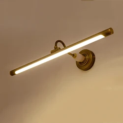 Jade cobre do vintage luz de parede led decoração para casa banheiro quarto vaidade espelho lâmpada showroom gabinete ouro iluminação parede 8w 43cm