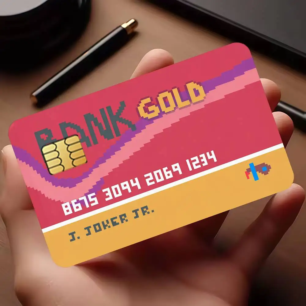 Balatro Credit Card Credit Card Skin Stickers For Bank Card Bus Metro Cards Waterproof Anti-Scratch Gift 4PCS